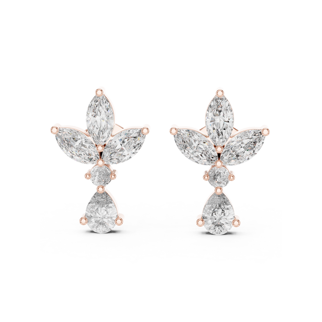 Butterfly Lab Grown Diamond Stud Earrings
