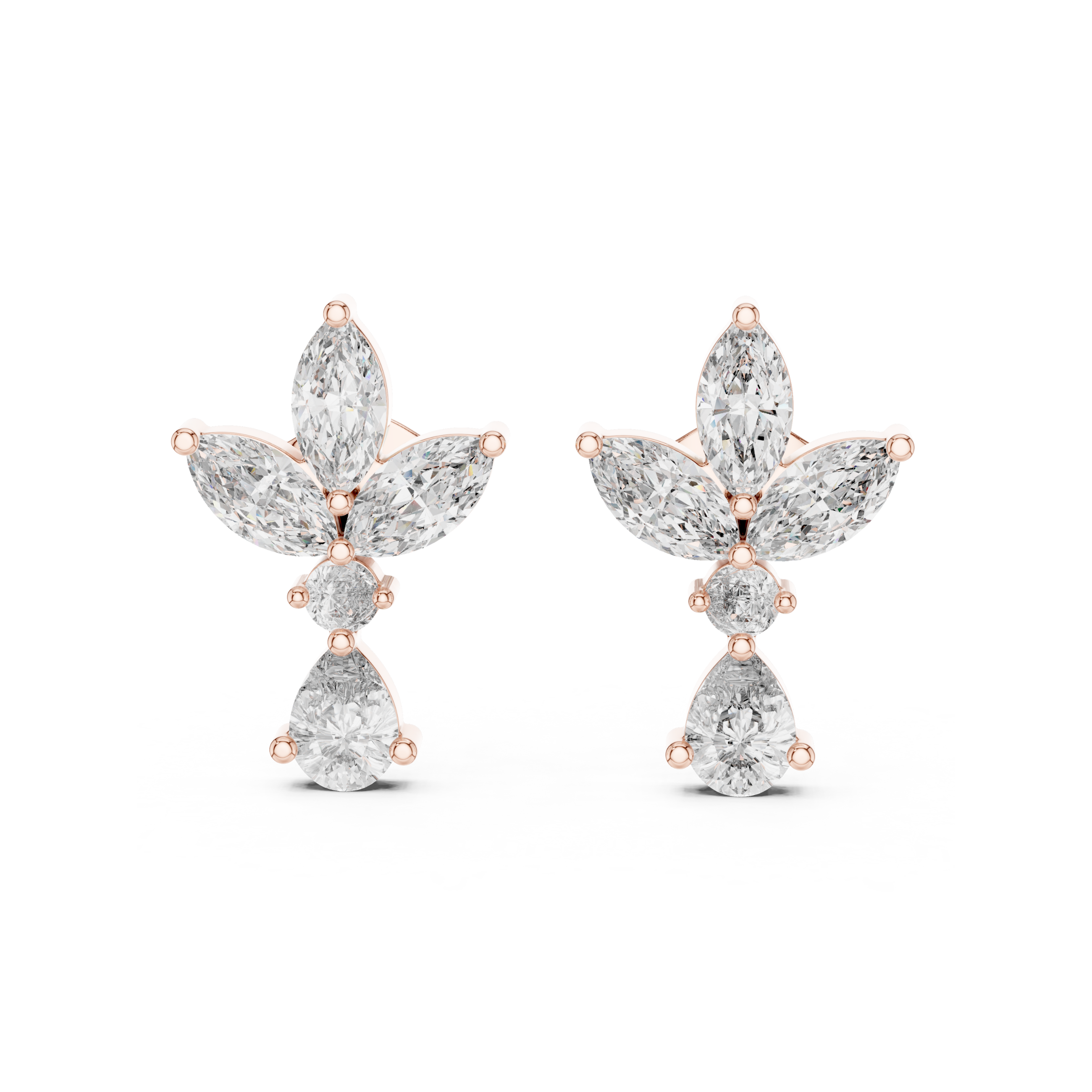 Butterfly Lab Grown Diamond Stud Earrings