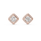Cushion Halo Lab Grown Diamond Stud