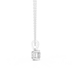 Cushion Cut Solitaire Diamond Pendant