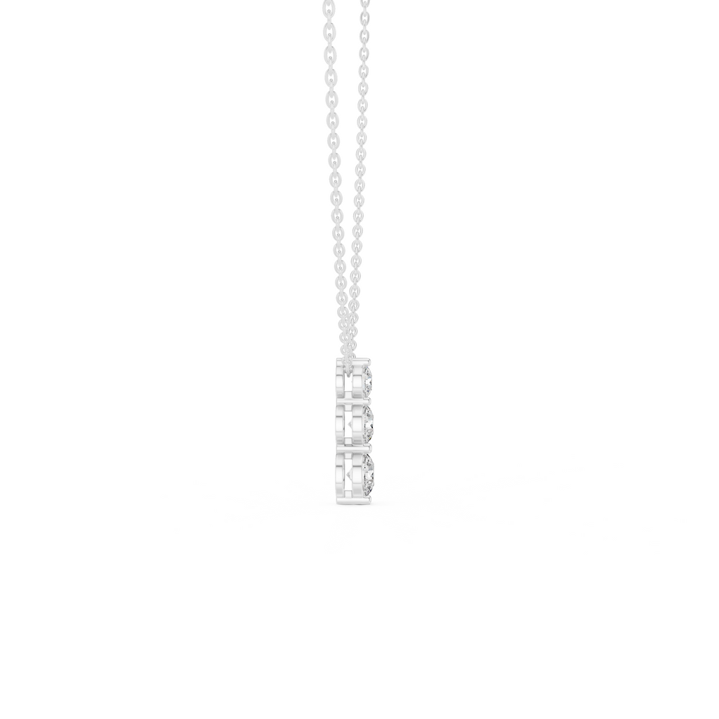 Trio Solitaire Lab Grown Diamond Pendant