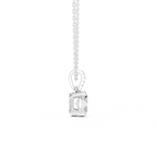 Oval Cut Solitaire Diamond Pendant