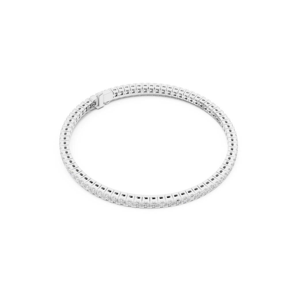 Princess Lab Grown Diamond Tennis Bracelet