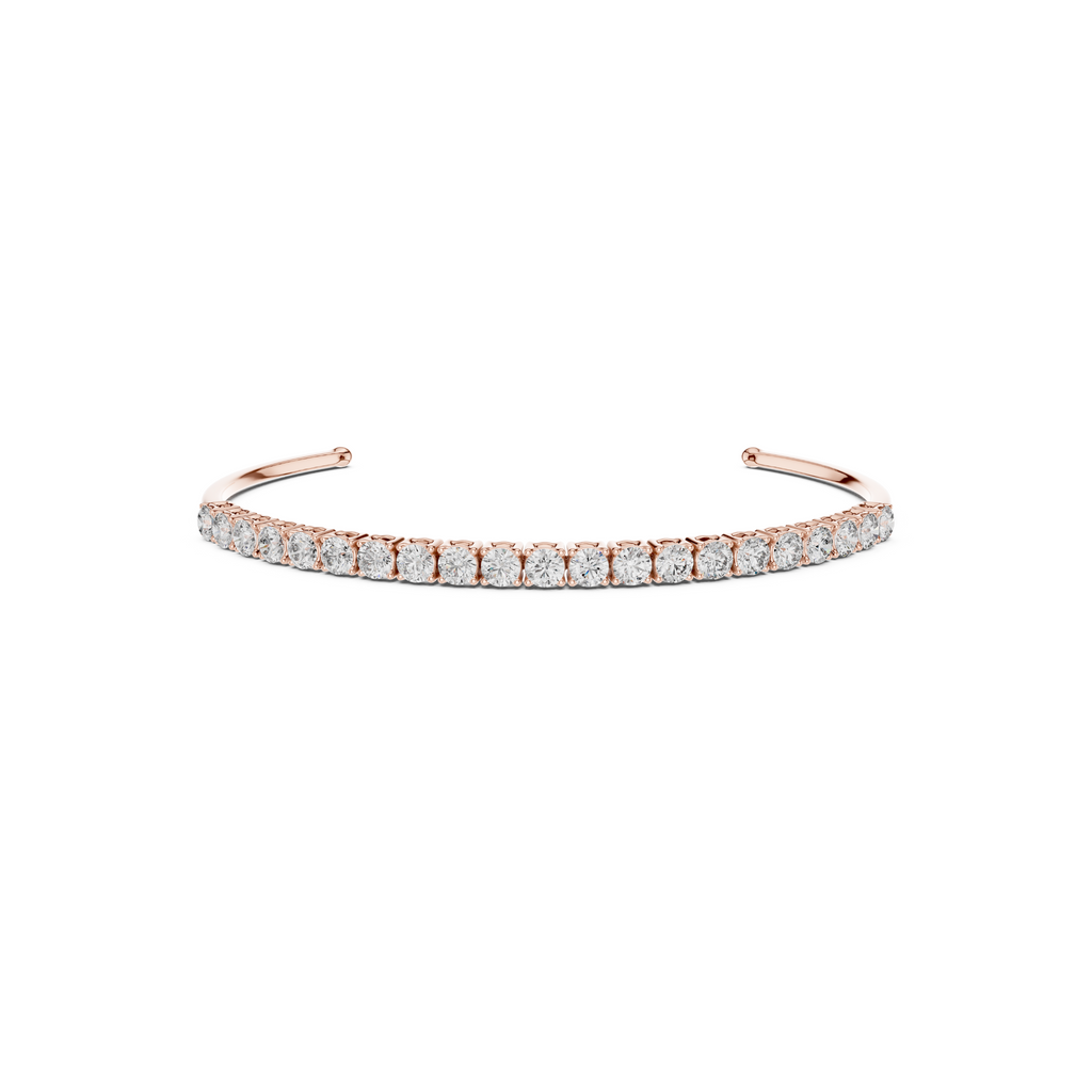 Open Cuff Lab Grown Diamond Bracelet