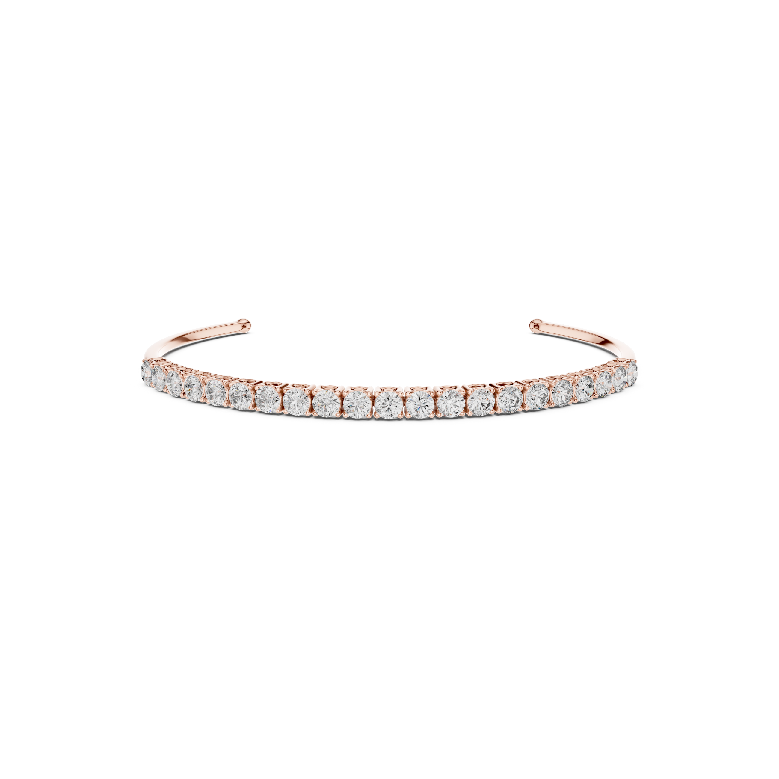 Open Cuff Lab Grown Diamond Bracelet