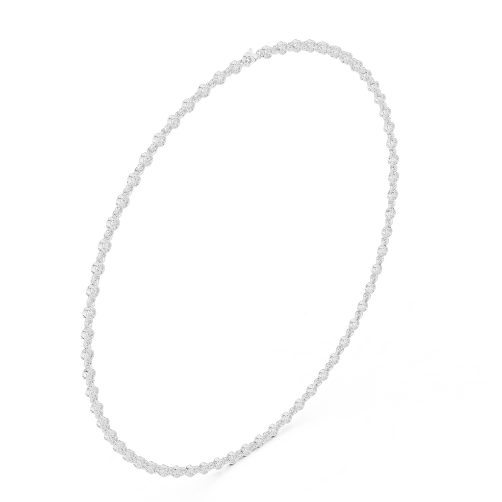 Classic Bezel Set Lab Grown Diamond Necklace