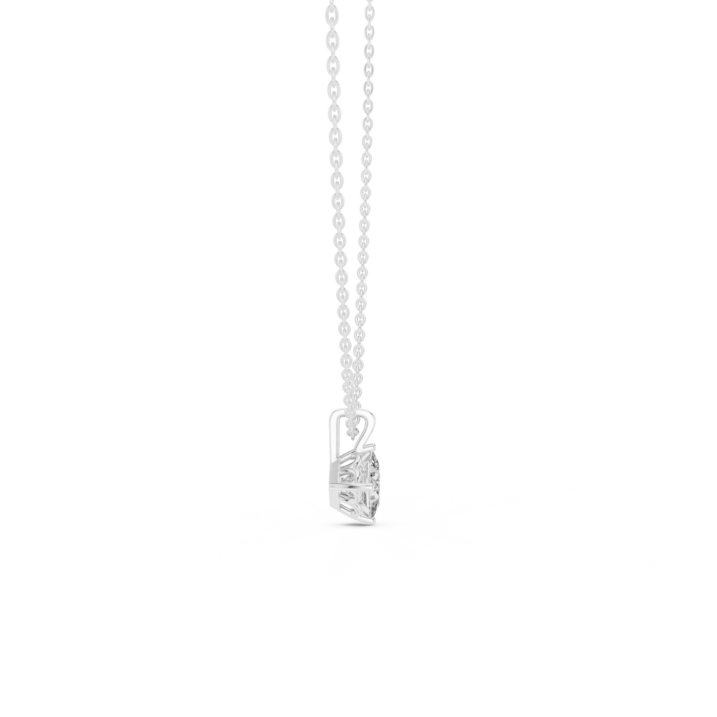 Princess Solitaire Lab Grown Diamond Pendant