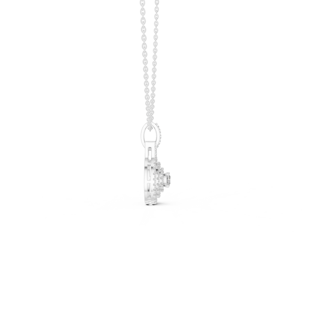 Halo Lab Grown Diamond Pendant