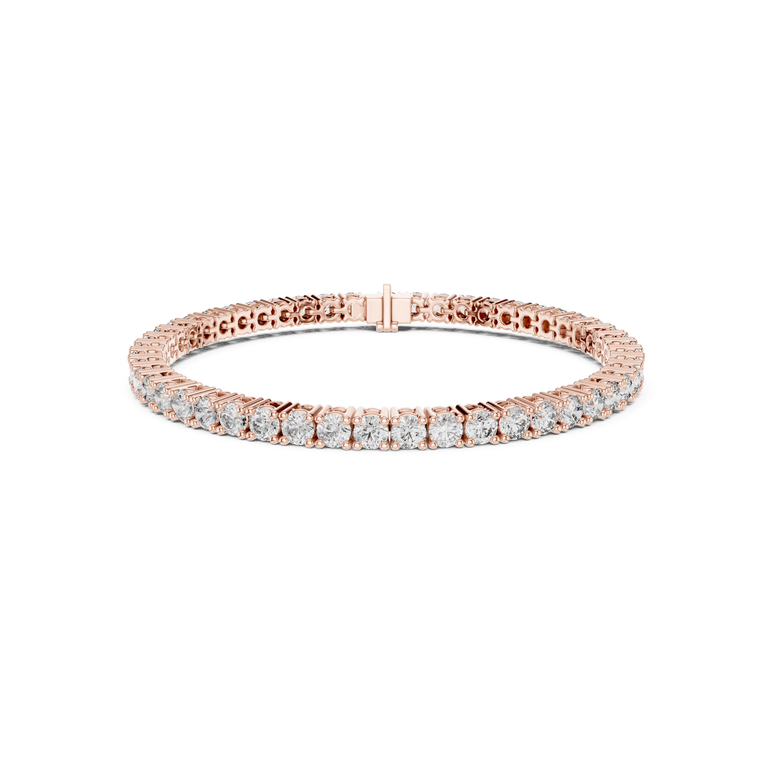 Brilliant Round Lab Grown Diamond Tennis Bracelet