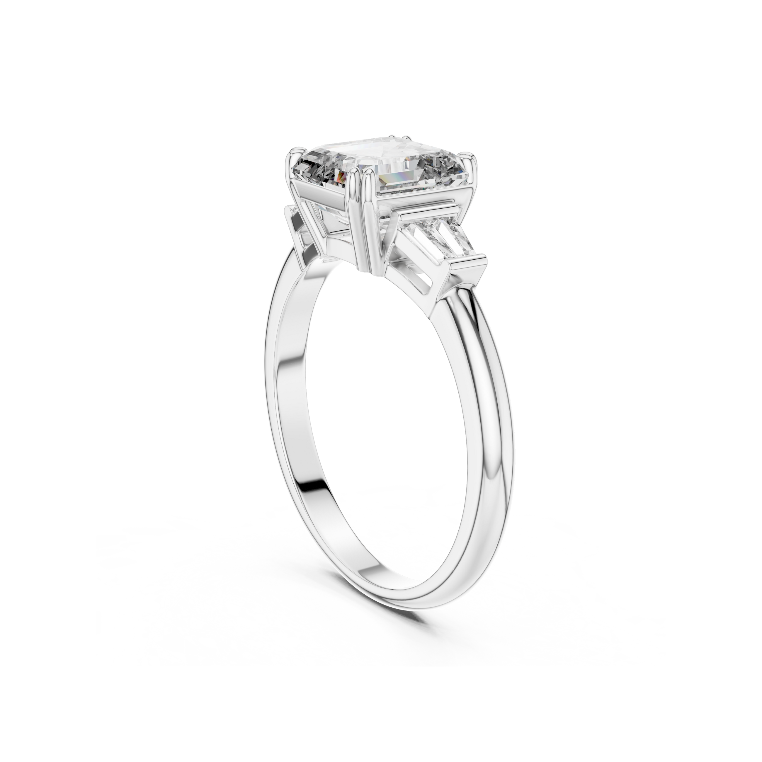 Princess Cut Solitaire Lab grown Diamond Ring