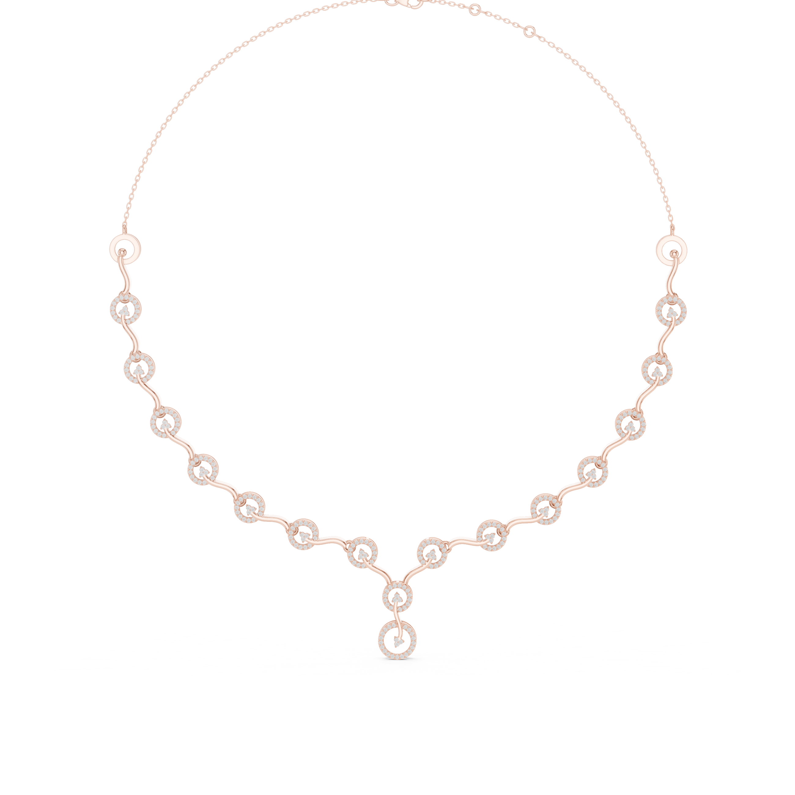 Circular Lab Grown Diamond Necklace