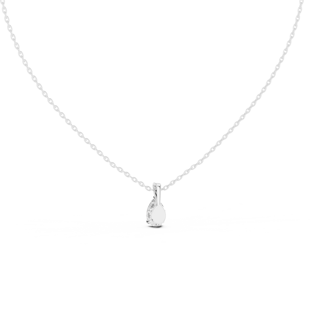 Pear Cut Solitaire Lab Grown Diamond Pendant