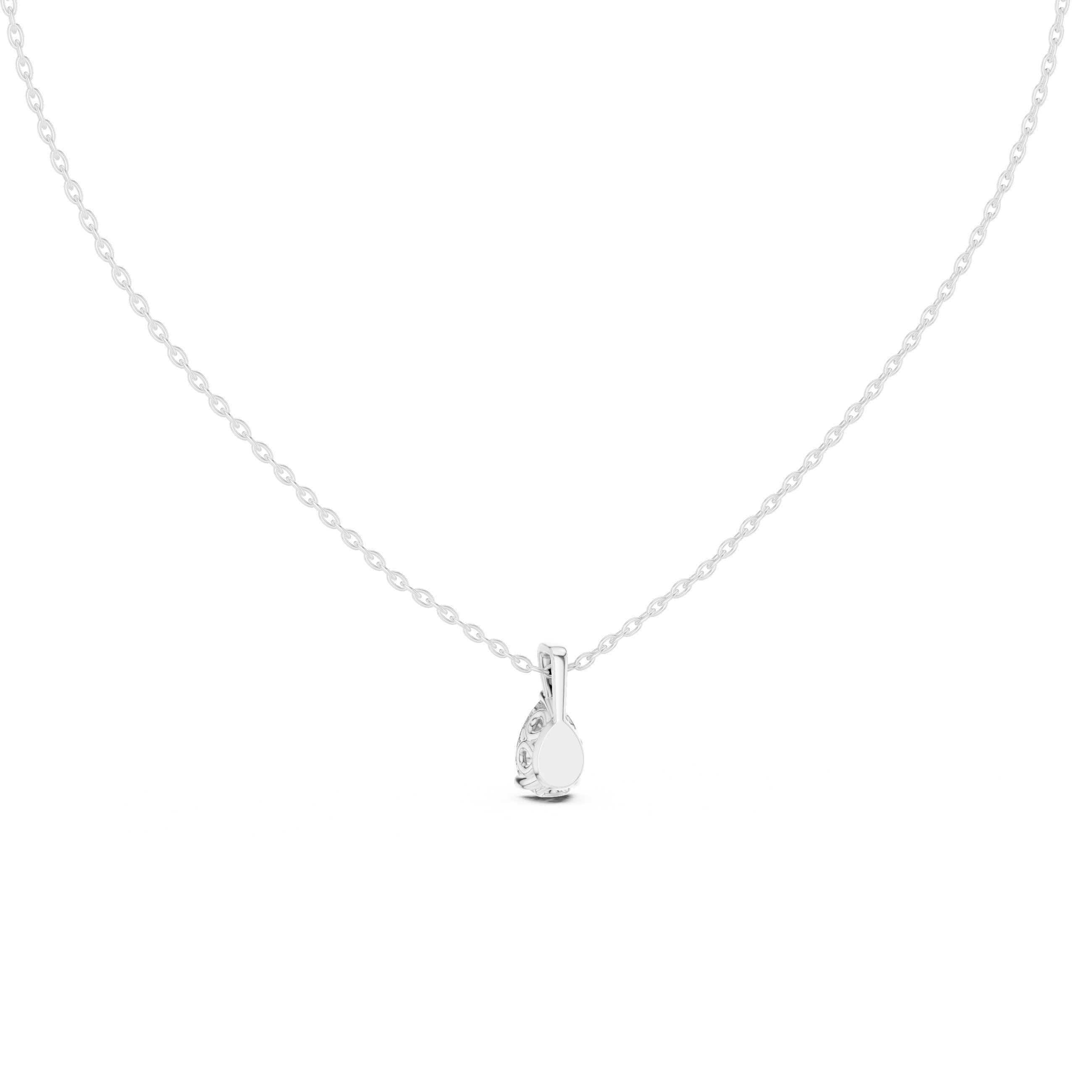 Pear Cut Solitaire Lab Grown Diamond Pendant