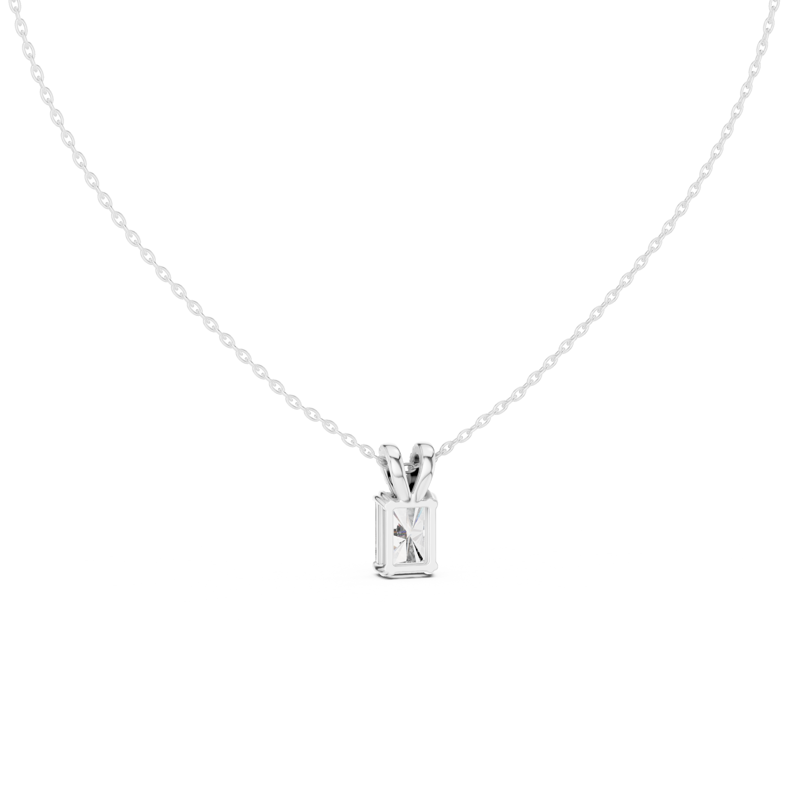 Radiant Cut Solitaire Lab Grown Diamond Pendant