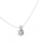 Cushion Cut Solitaire Diamond Pendant