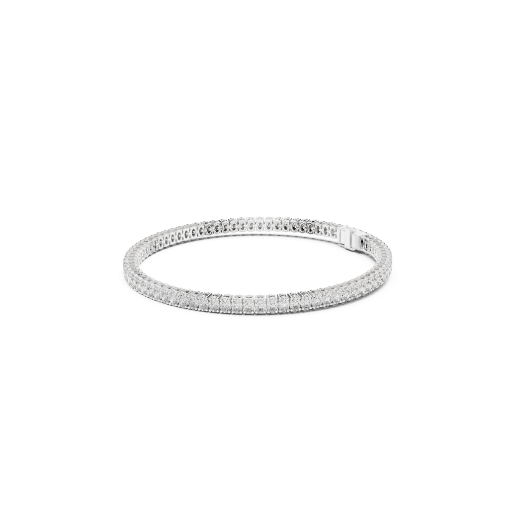 Classic Oval-Cut Lab Grown Diamond Tennis Bracelet.