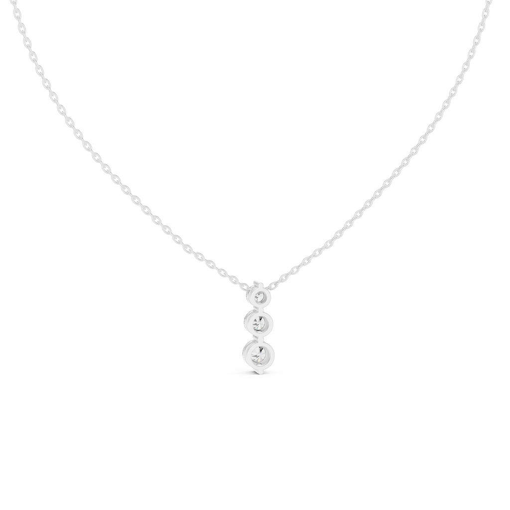 Trio Solitaire Lab Grown Diamond Pendant