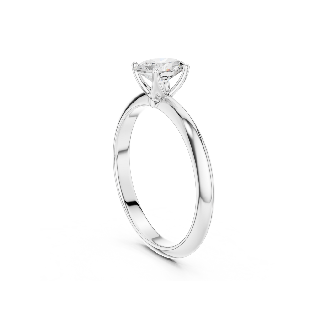 Oval-Cut Solitaire Lab Grown Diamond Ring