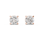 Classic Round Solitaire Diamond Stud