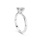 Asscher Cut Solitaire Lab Grown Diamond Ring