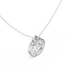 Concave Lab Grown Diamond Pendant