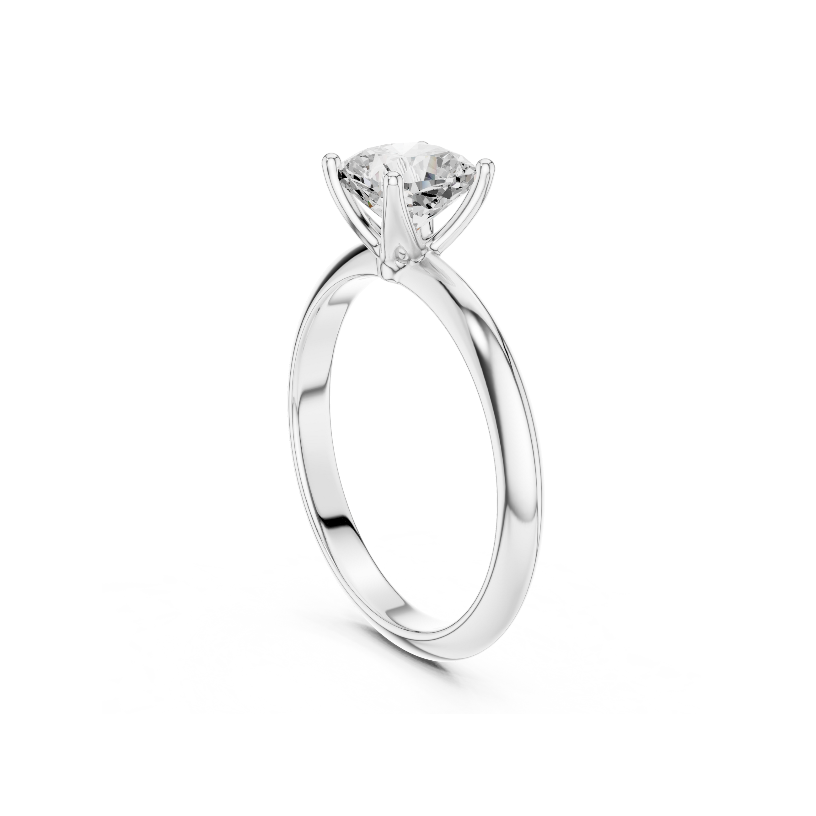 Cushion-Cut Solitaire Lab Grown Diamond Ring