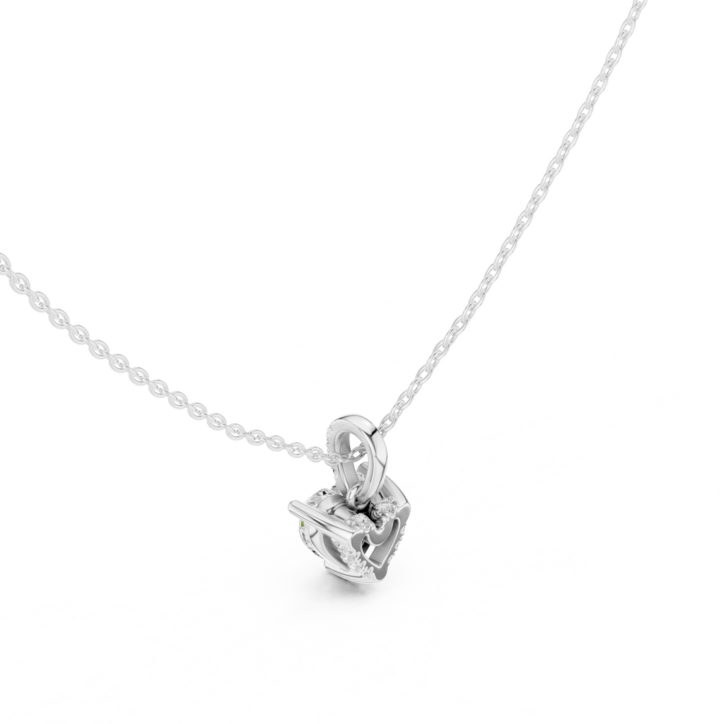 Heart Shape Solitaire Diamond Pendant