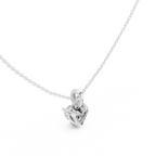 Heart Shape Solitaire Diamond Pendant