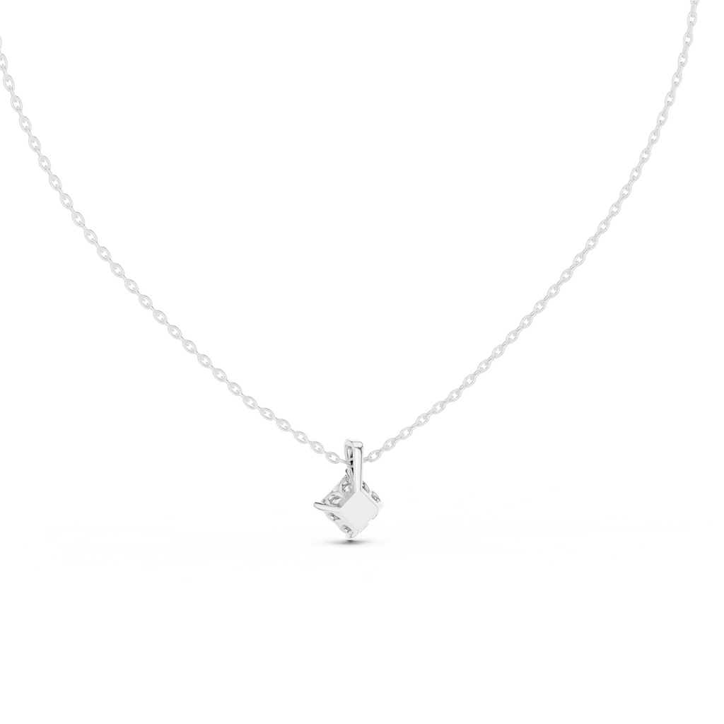 Princess Solitaire Lab Grown Diamond Pendant