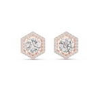 Hexagon Lab Grown Diamond Stud