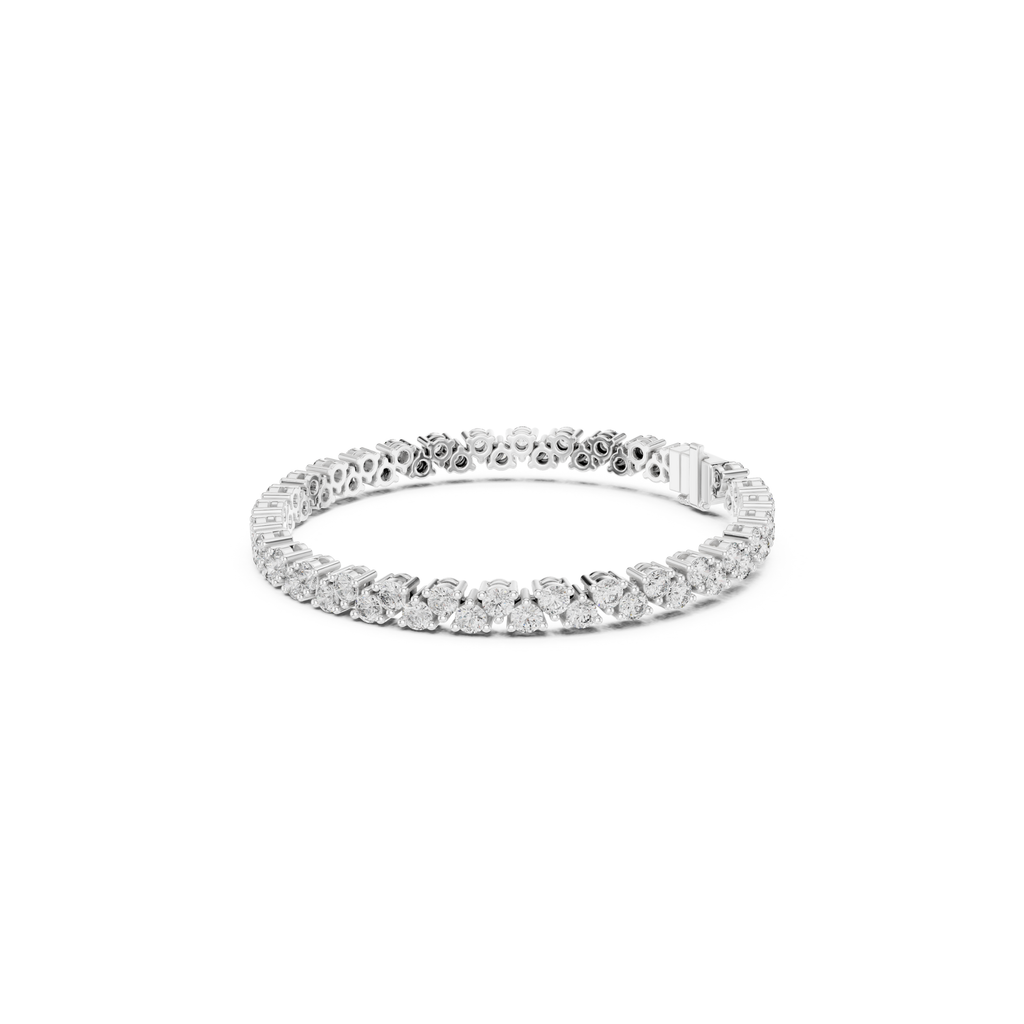 Prong-Set Brilliant Lab Grown DiamondTennis Bracelet