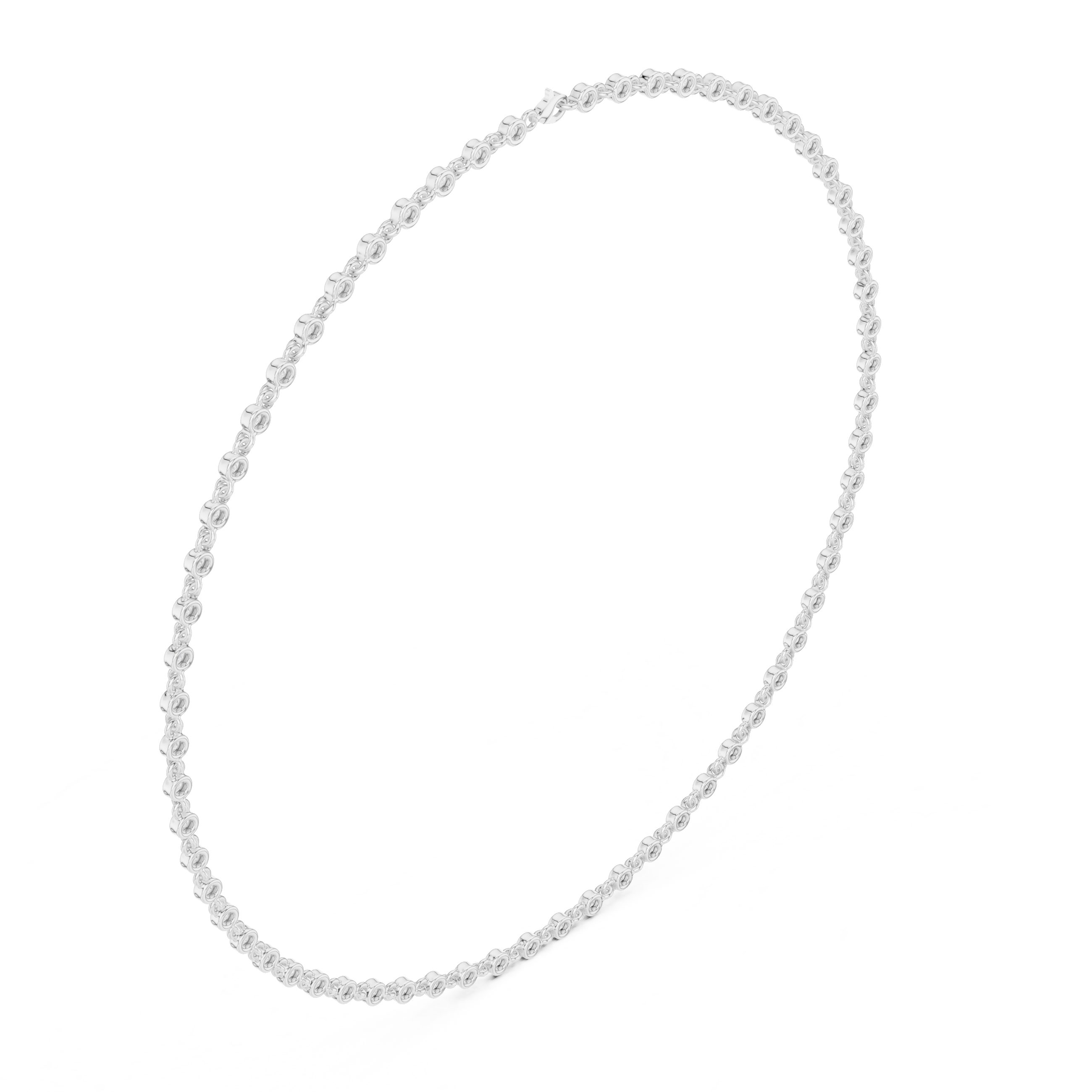 Classic Bezel Set Lab Grown Diamond Necklace