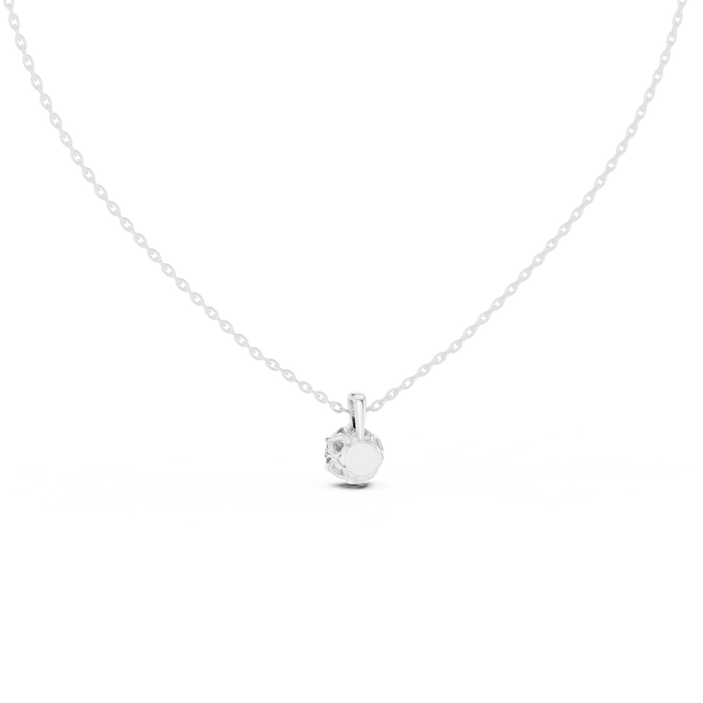 Round Cut Solitaire Lab Grown Diamond Pendant