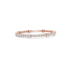 Princess Cut Lab Grown Diamond Tennis Bracelet