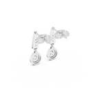 Pear-Shaped Diamond Halo Drop Earring