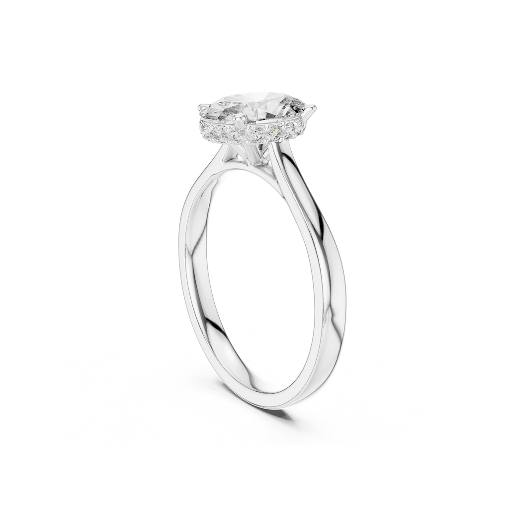 Oval-Cut Solitaire Lab Grown Diamond Ring