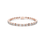 Emerald-Cut Lab Grown Diamond Tennis Bracelet