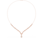 Elegant Lab Grown Diamond Drop Necklace