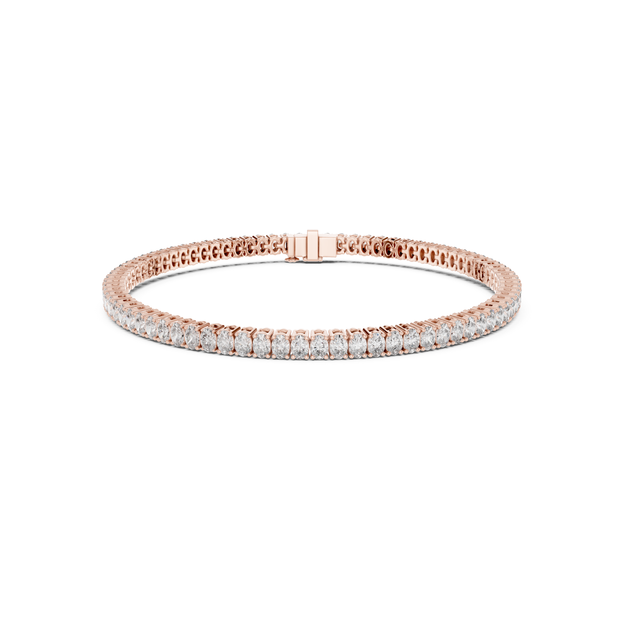 Classic Oval-Cut Lab Grown Diamond Tennis Bracelet.