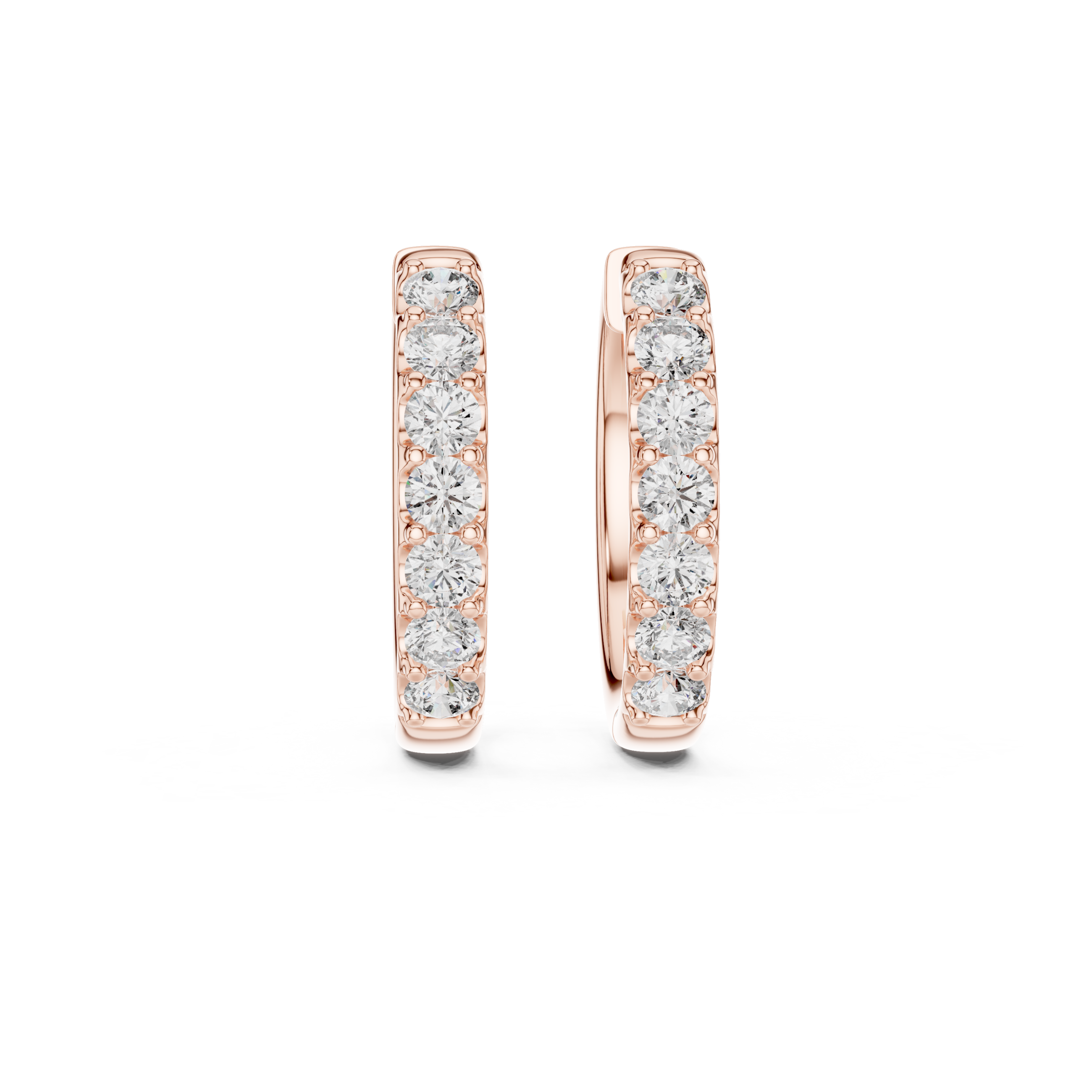 Classic Lab Grown Diamond Huggie Hoop Earring