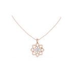 Floral Lab Grown Diamond Pendant