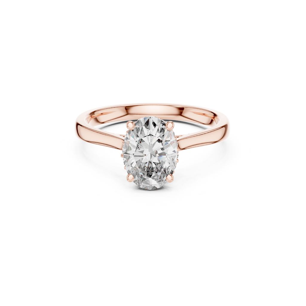 Oval-Cut Solitaire Lab Grown Diamond Ring