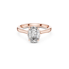 Oval-Cut Solitaire Lab Grown Diamond Ring