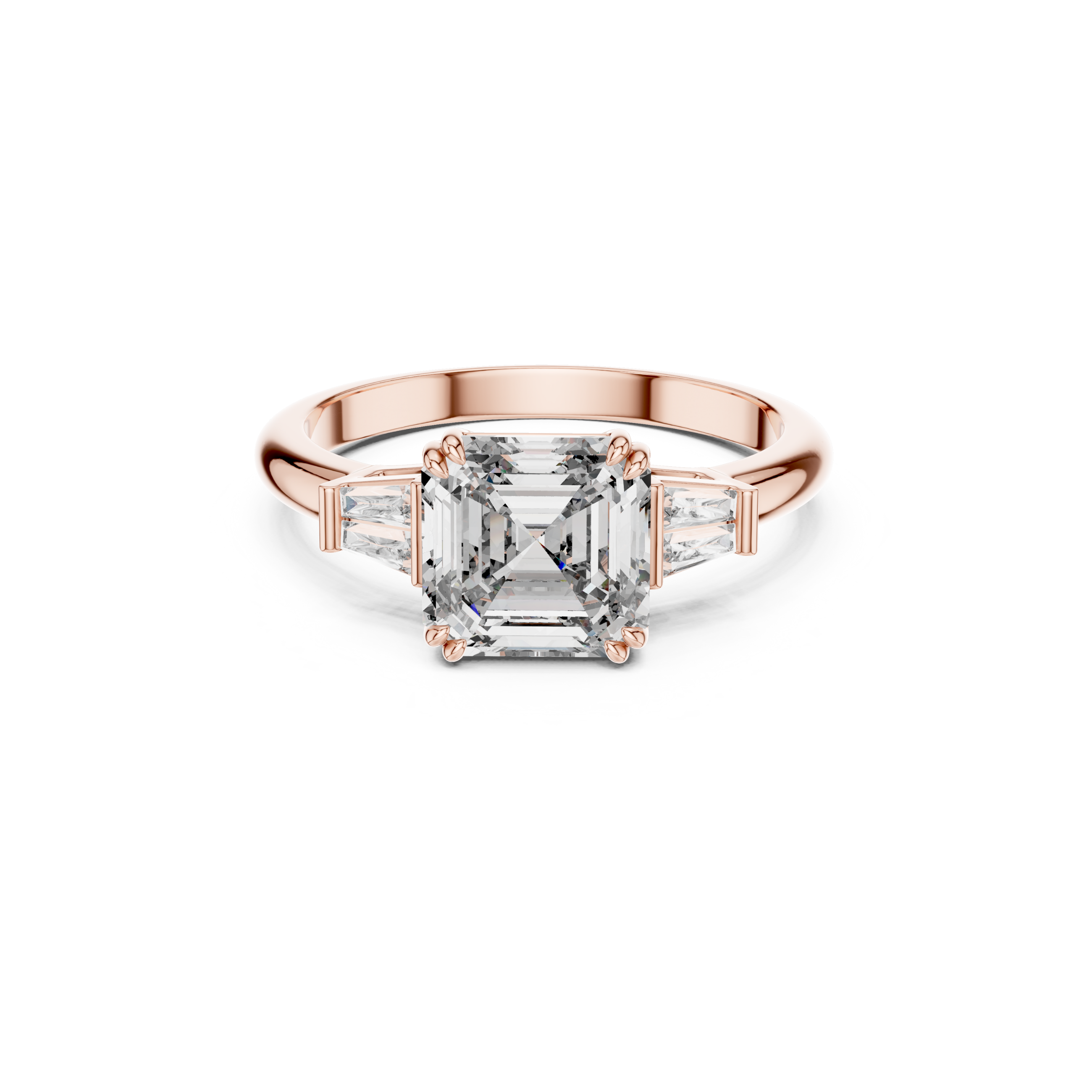 Princess Cut Solitaire Lab grown Diamond Ring