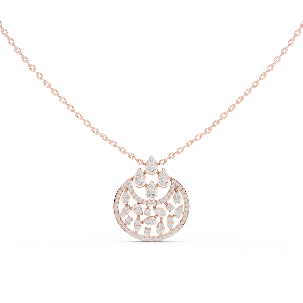 Concave Lab Grown Diamond Pendant