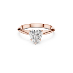 Heart-Cut Solitaire Lab Grown Diamond Ring