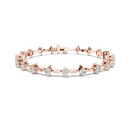 Delicate Round Lab Grown Diamond Tennis Bracelet