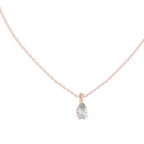 Pear Cut Solitaire Lab Grown Diamond Pendant