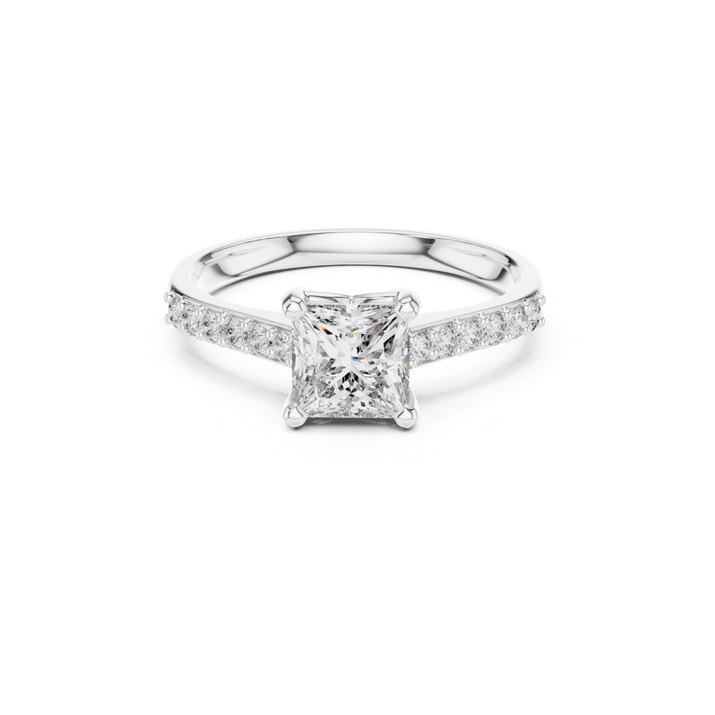Princess-Cut Lab Grown Diamond Ring