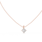 Princess Solitaire Lab Grown Diamond Pendant
